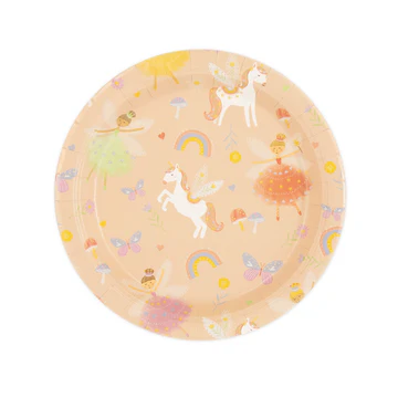 Fairies and Unicorns paper plates 7in 6 pcs