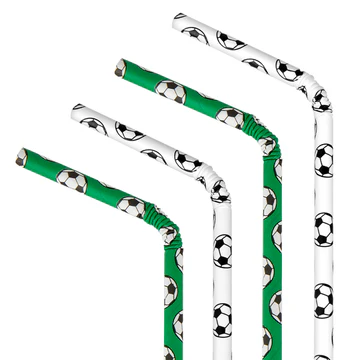 Football straws 10 pcs.