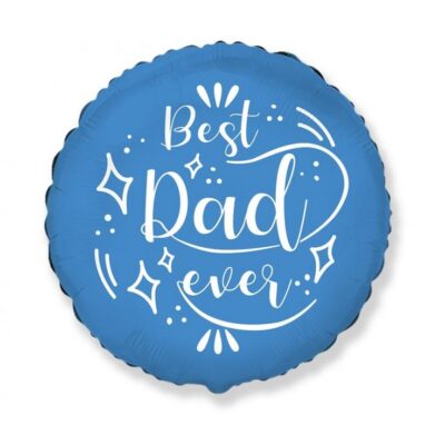Best Dad Ever foil balloon, 18in