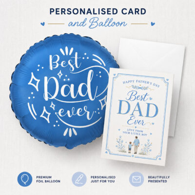 Father's Day Gift: Balloon and Card
