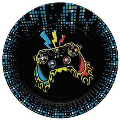 Paper plates Play Joystick, 18 cm, 8 pcs.