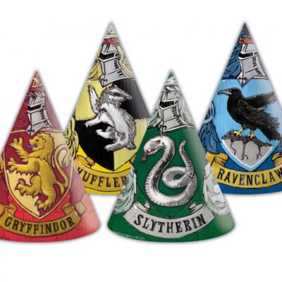 Paper Hats Harry Potter Hogwarts House, 6 pcs