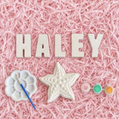 Personalised name and starfish painting craft kit