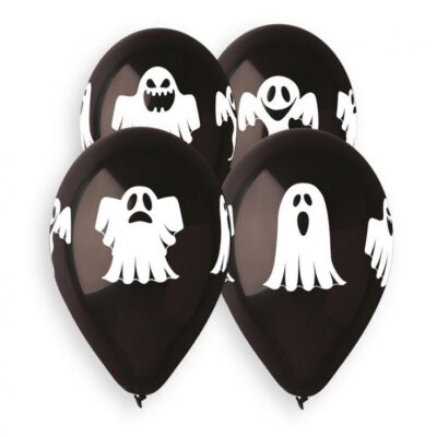 Balloons 13", ghosts, 5 pcs.