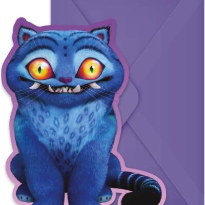 K-Pop Demon Hunters invitations cards with envelopes, 6 pcs.